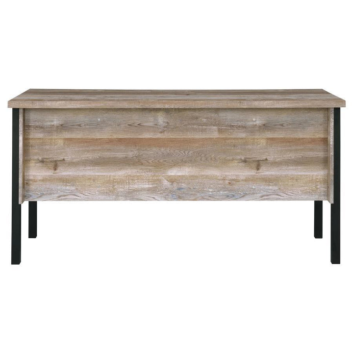 Samson - 4 - Drawer Office Computer Desk - Weathered Oak Computer Desk modern furniture Contempo Furniture