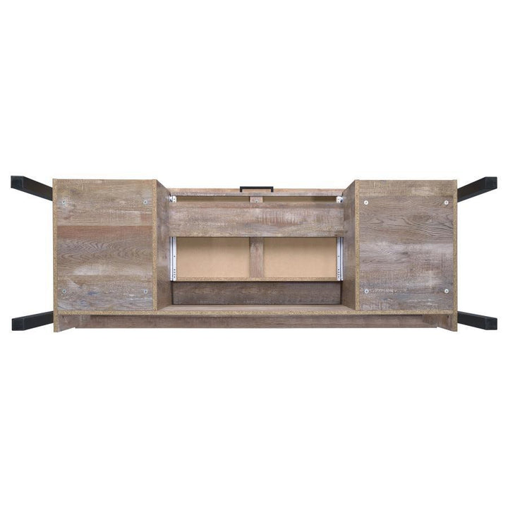 Samson - 4 - Drawer Office Computer Desk - Weathered Oak Computer Desk modern furniture Contempo Furniture