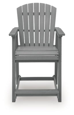 Sanctuary Beach Outdoor Counter Height Bar Stool (Set of 2) - Dark Gray Stool Set modern furniture Contempo Furniture