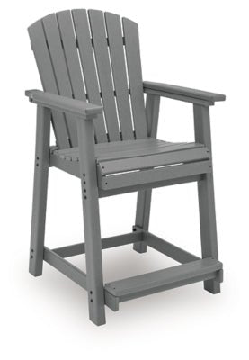 Sanctuary Beach Outdoor Counter Height Bar Stool (Set of 2) - Dark Gray Stool Set modern furniture Contempo Furniture