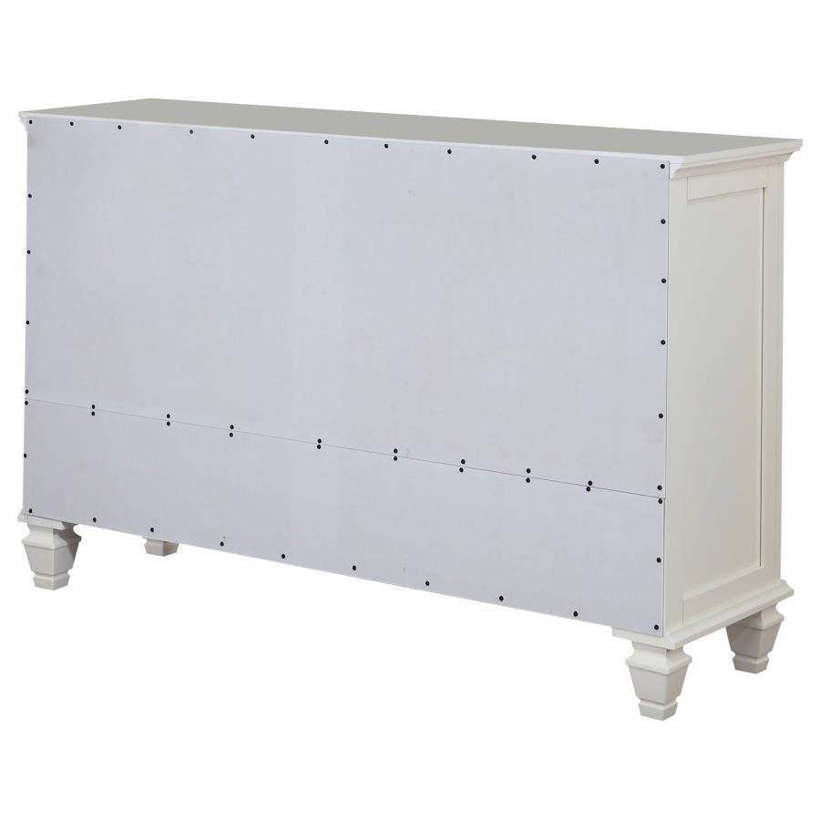 Sandy Beach - 11 - Drawer Dresser - Cream White Dressers modern furniture Contempo Furniture
