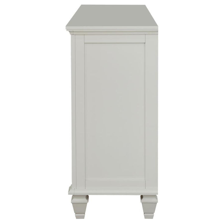 Sandy Beach - 11 - Drawer Dresser - Cream White Dressers modern furniture Contempo Furniture