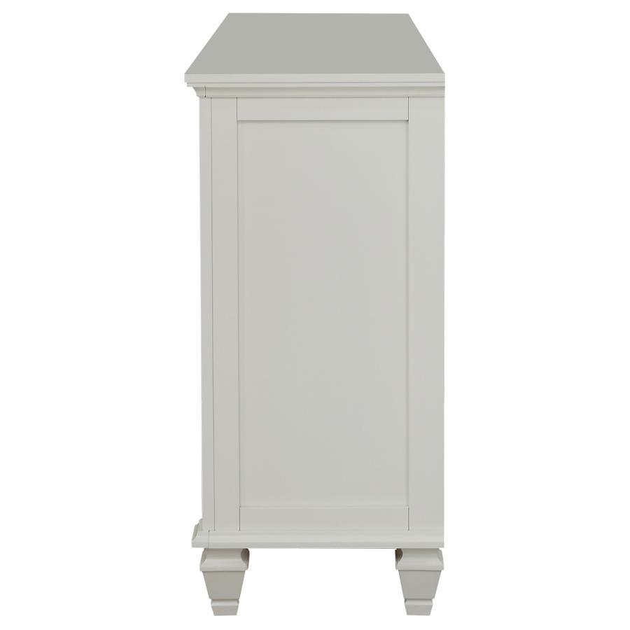 Sandy Beach - 11 - Drawer Dresser - Cream White Dressers modern furniture Contempo Furniture