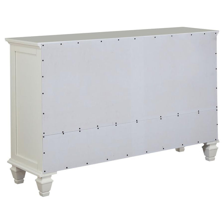 Sandy Beach - 11 - Drawer Dresser - Cream White Dressers modern furniture Contempo Furniture