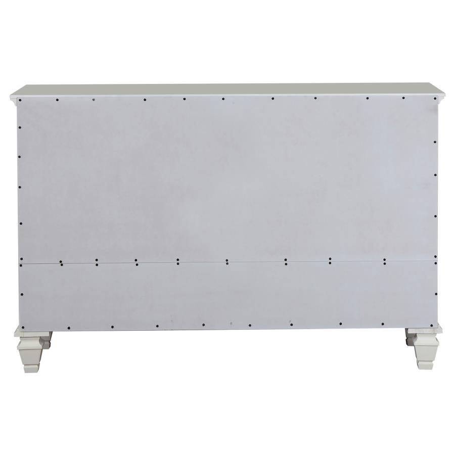 Sandy Beach - 11 - Drawer Dresser - Cream White Dressers modern furniture Contempo Furniture
