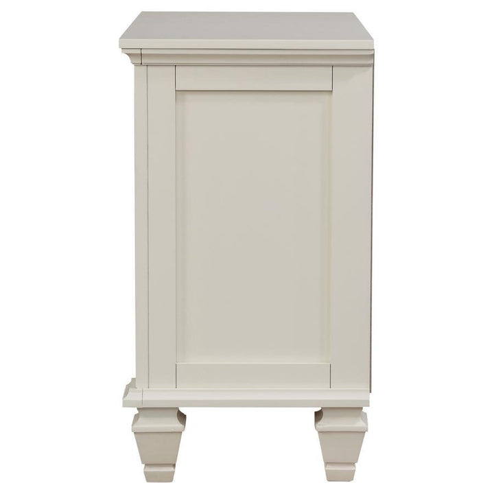 Sandy Beach - 3 - Drawer Nightstand - Cream White Accent Nightstand modern furniture Contempo Furniture