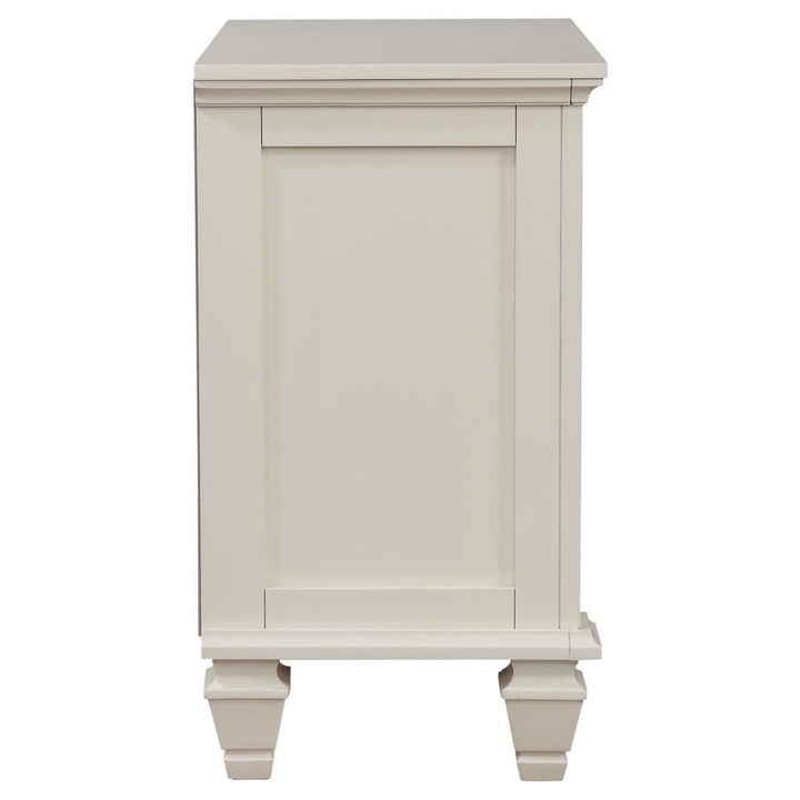 Sandy Beach - 3 - Drawer Nightstand - Cream White Accent Nightstand modern furniture Contempo Furniture