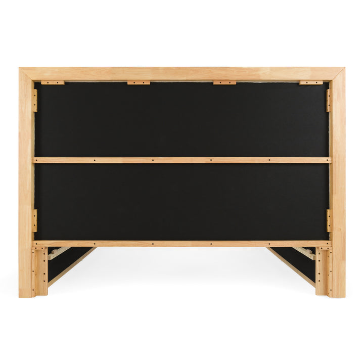 Santa Barbara  Modern Grey Fabric + Natural Bed