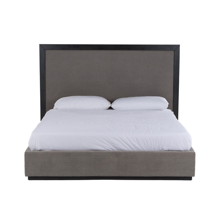 Santa Barbara - Modern Grey Fabric + Grey Wash Bed
