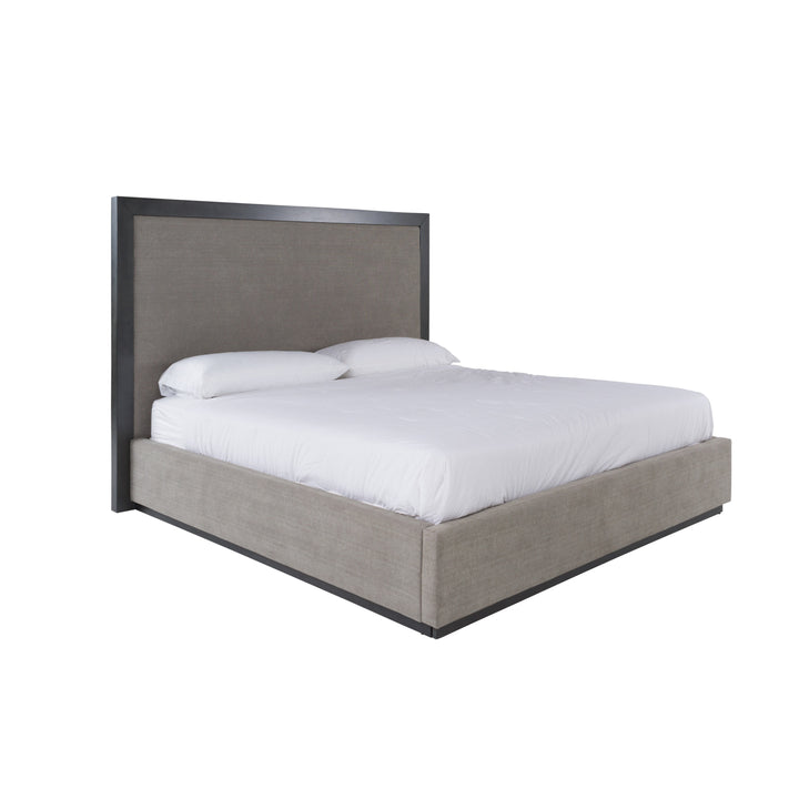 Santa Barbara + Santa Monica - Modern Grey Fabric + Grey Wash Bedroom Set