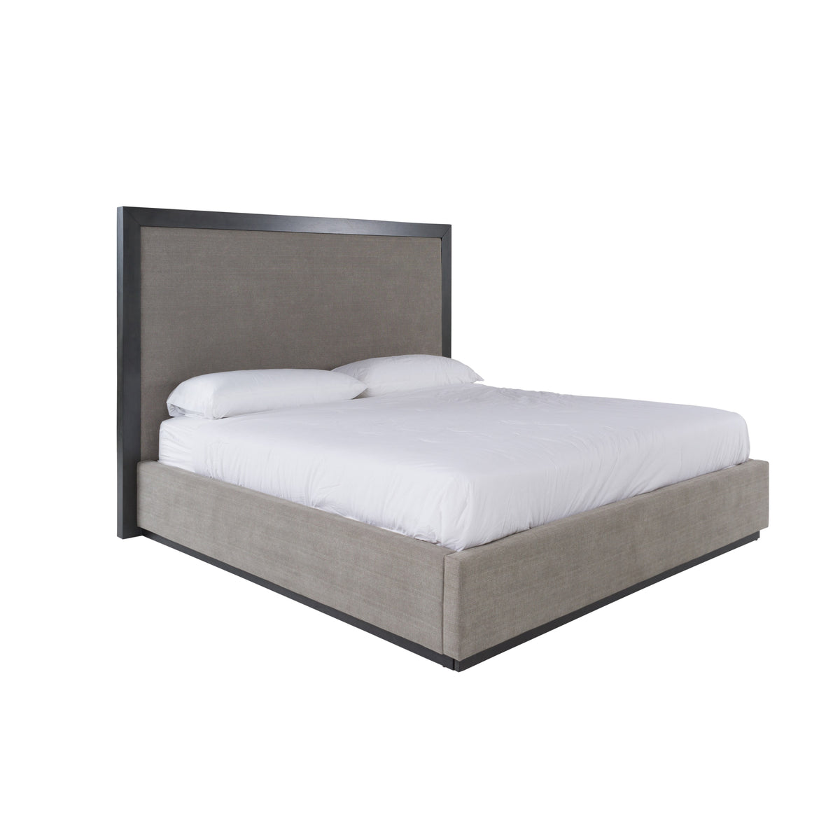 Santa Barbara + Santa Monica - Modern Grey Fabric + Grey Wash Bedroom Set - View 5