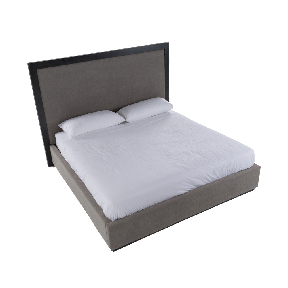 Santa Barbara - Modern Grey Fabric + Grey Wash Bed - View 6