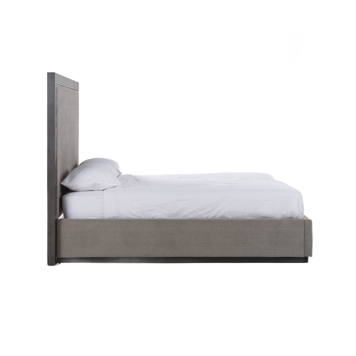 Santa Barbara - Modern Grey Fabric + Grey Wash Bed