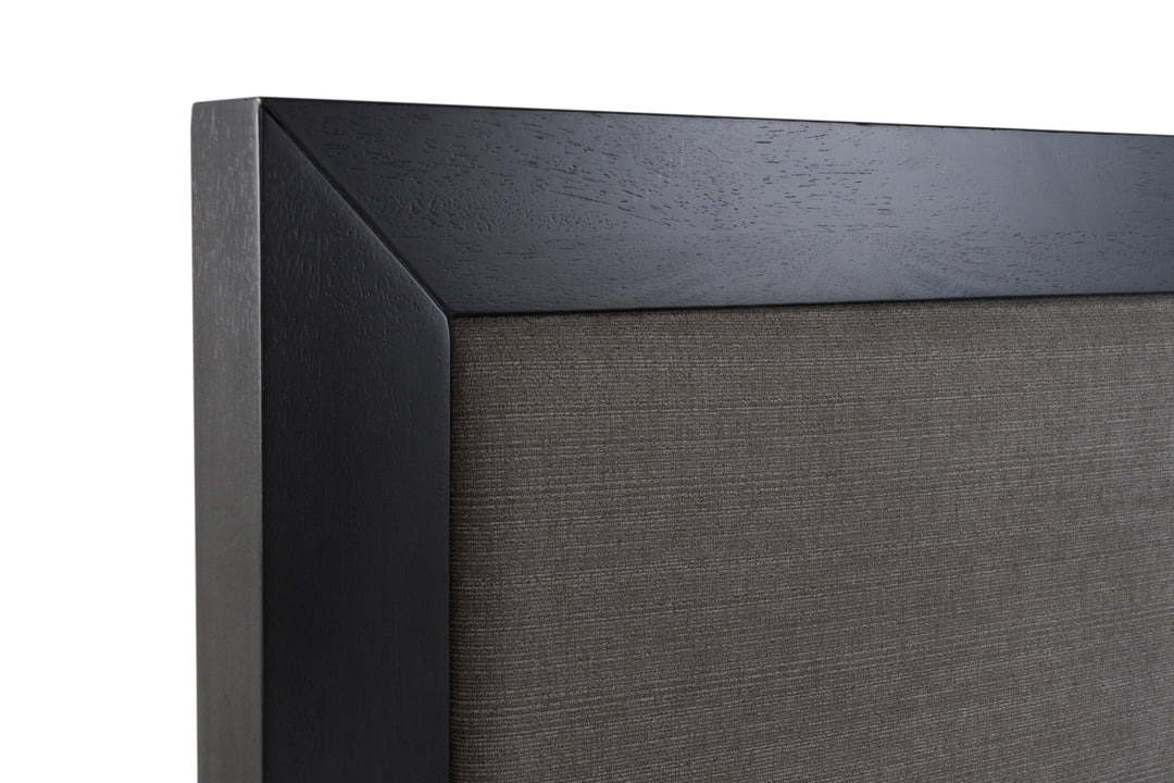 Santa Barbara - Modern Grey Fabric + Grey Wash Bed