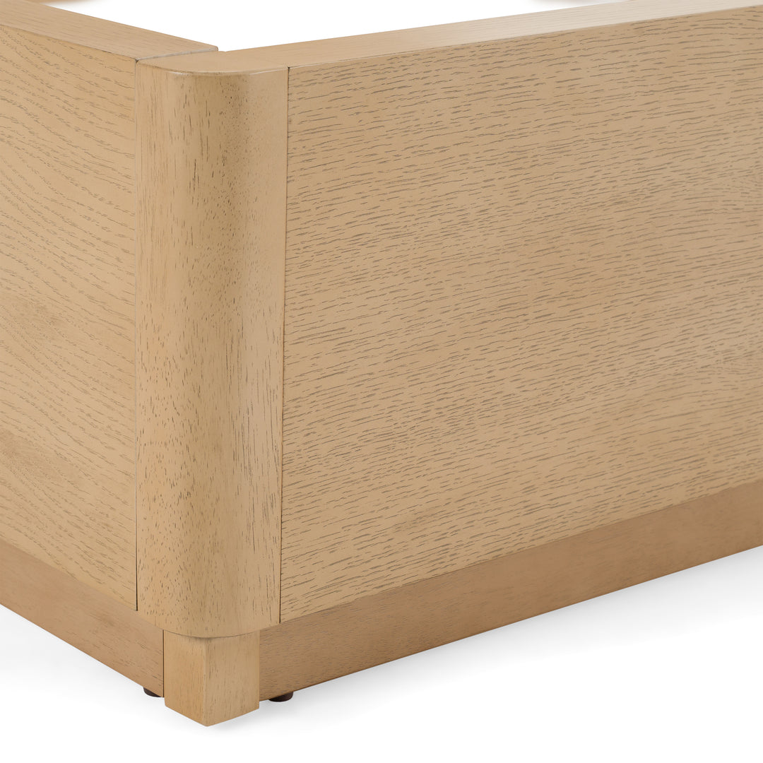 Santa Monica  Modern Natural Oak Bed