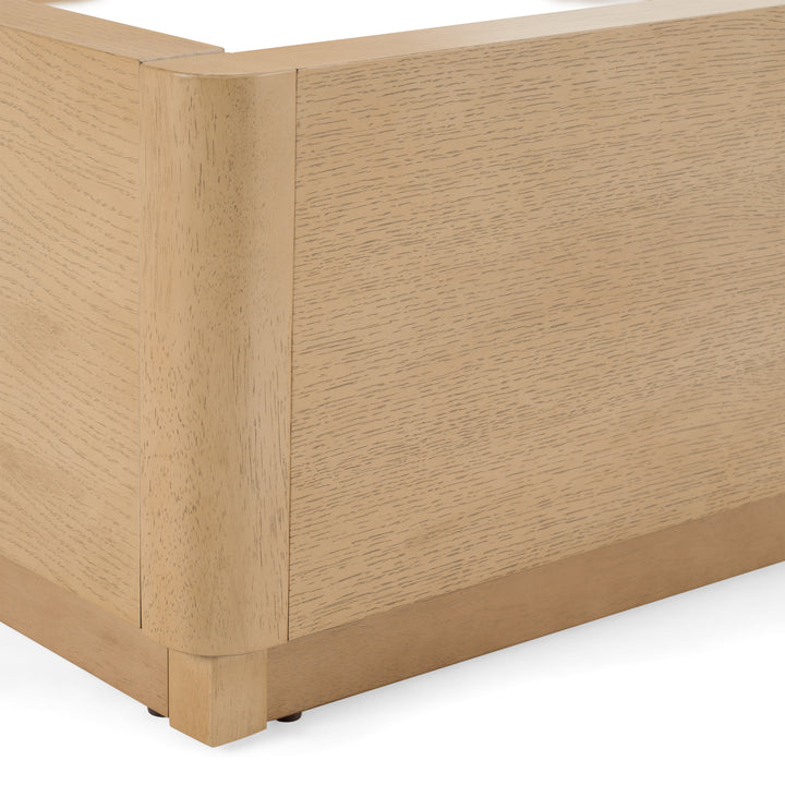 Santa Monica  Modern Natural Oak Bed