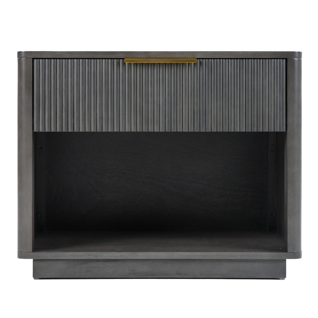 Santa Monica  Modern Grey Wash Nightstand
