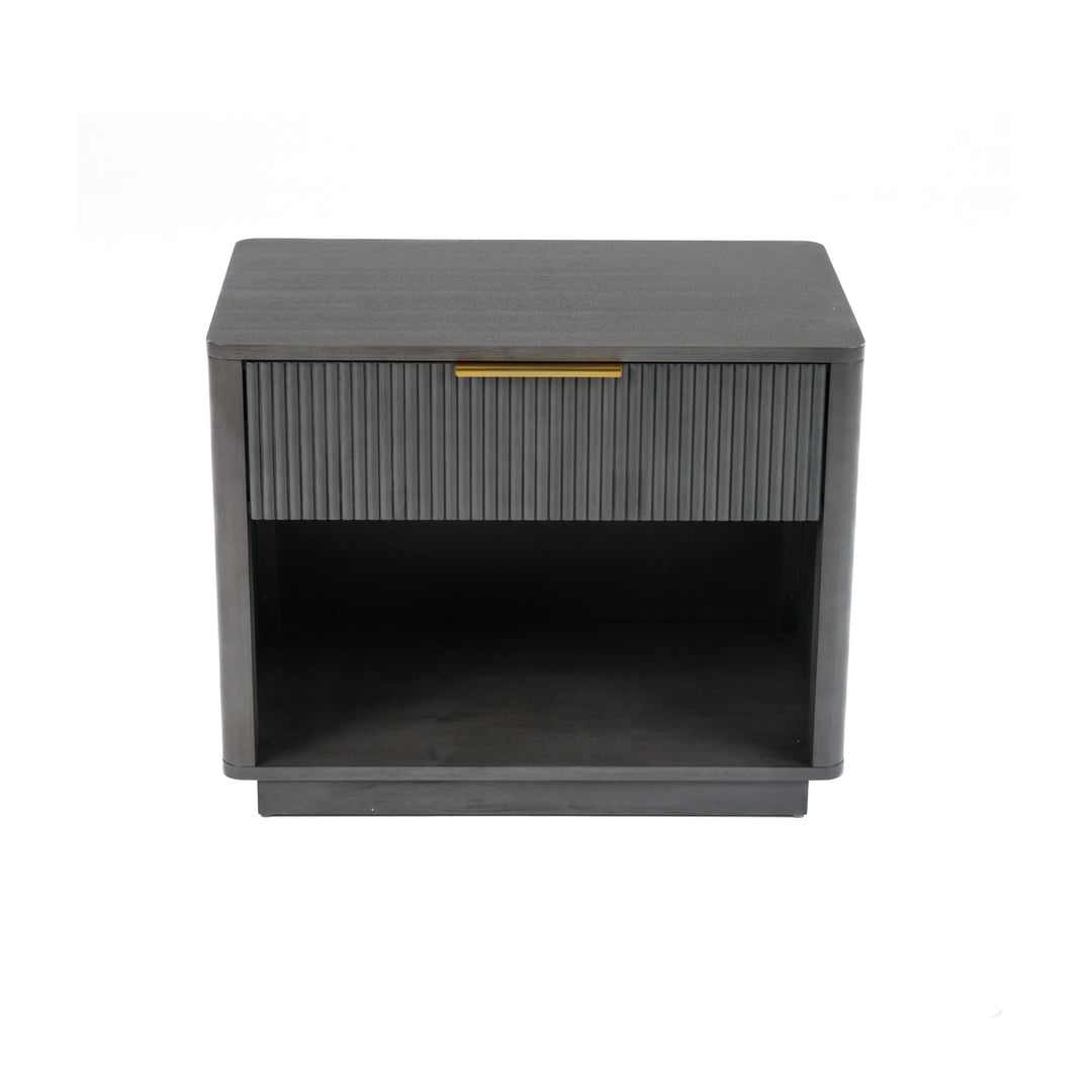 Santa Monica  Modern Grey Wash Nightstand