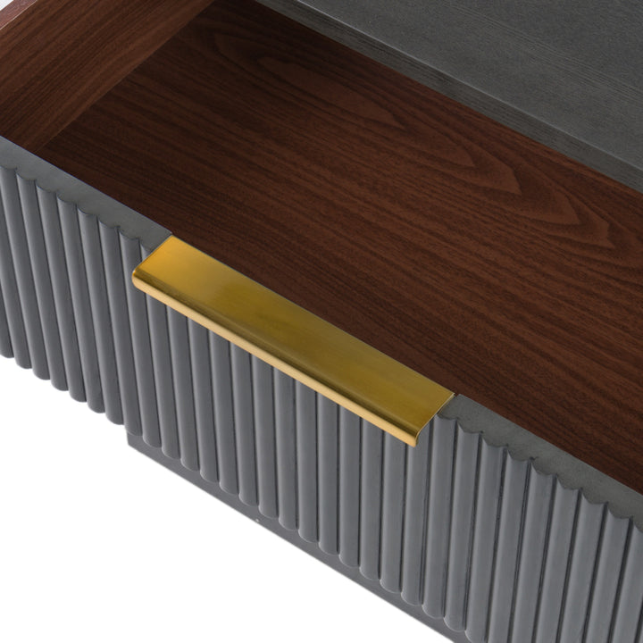 Santa Monica  Modern Grey Wash Nightstand