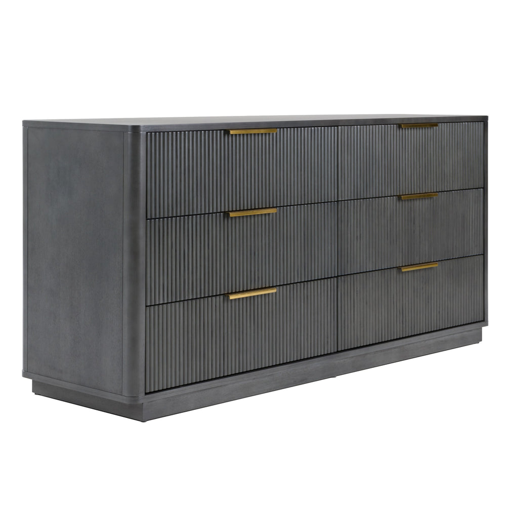 Santa Monica - Modern Grey Wash Dresser - View 7