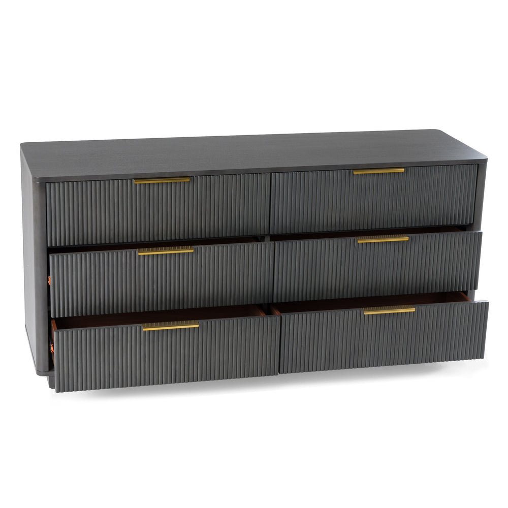 Santa Monica - Modern Grey Wash Dresser - View 10