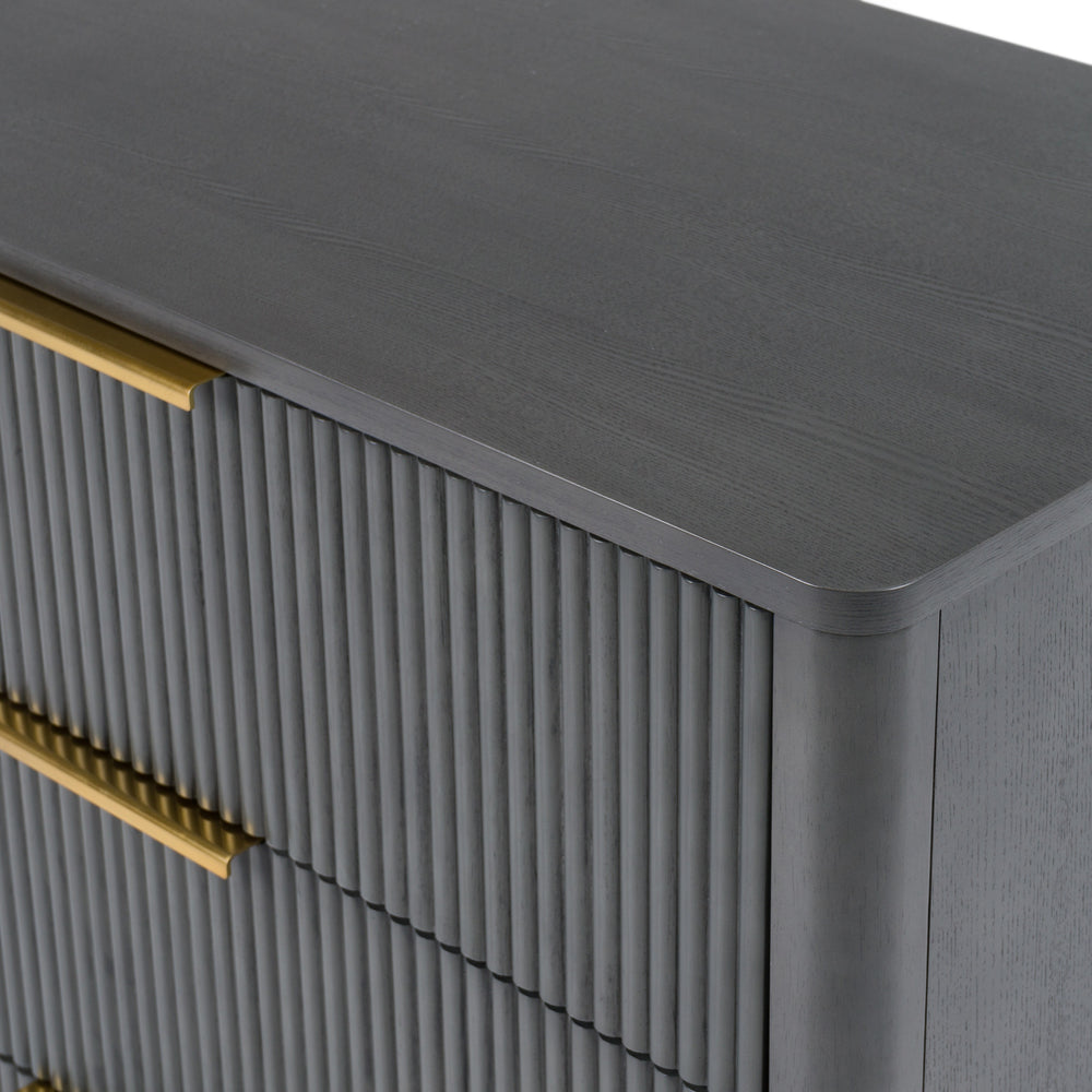 Santa Monica - Modern Grey Wash Dresser - View 6