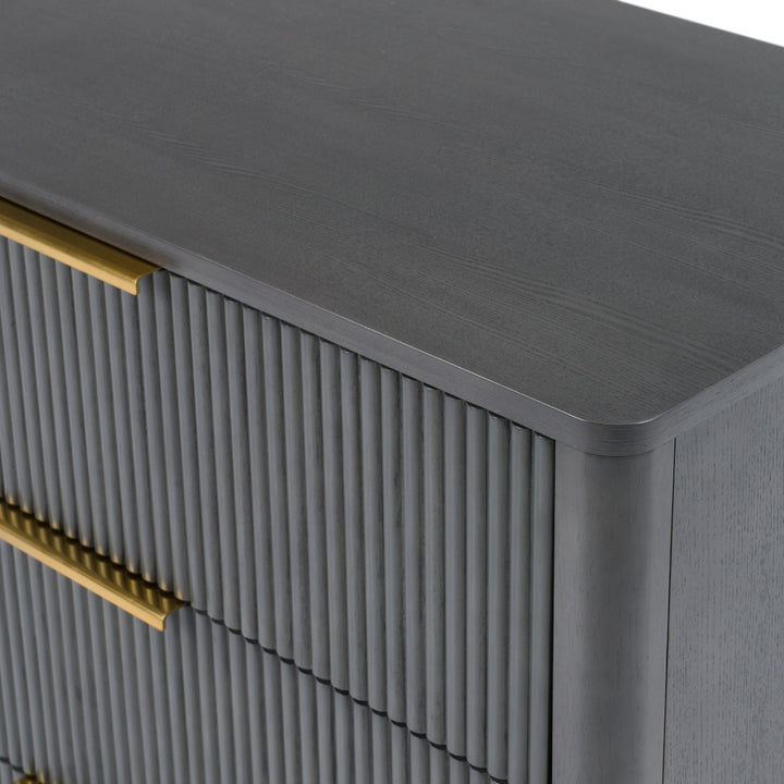 Santa Monica - Modern Grey Wash Dresser - View 6