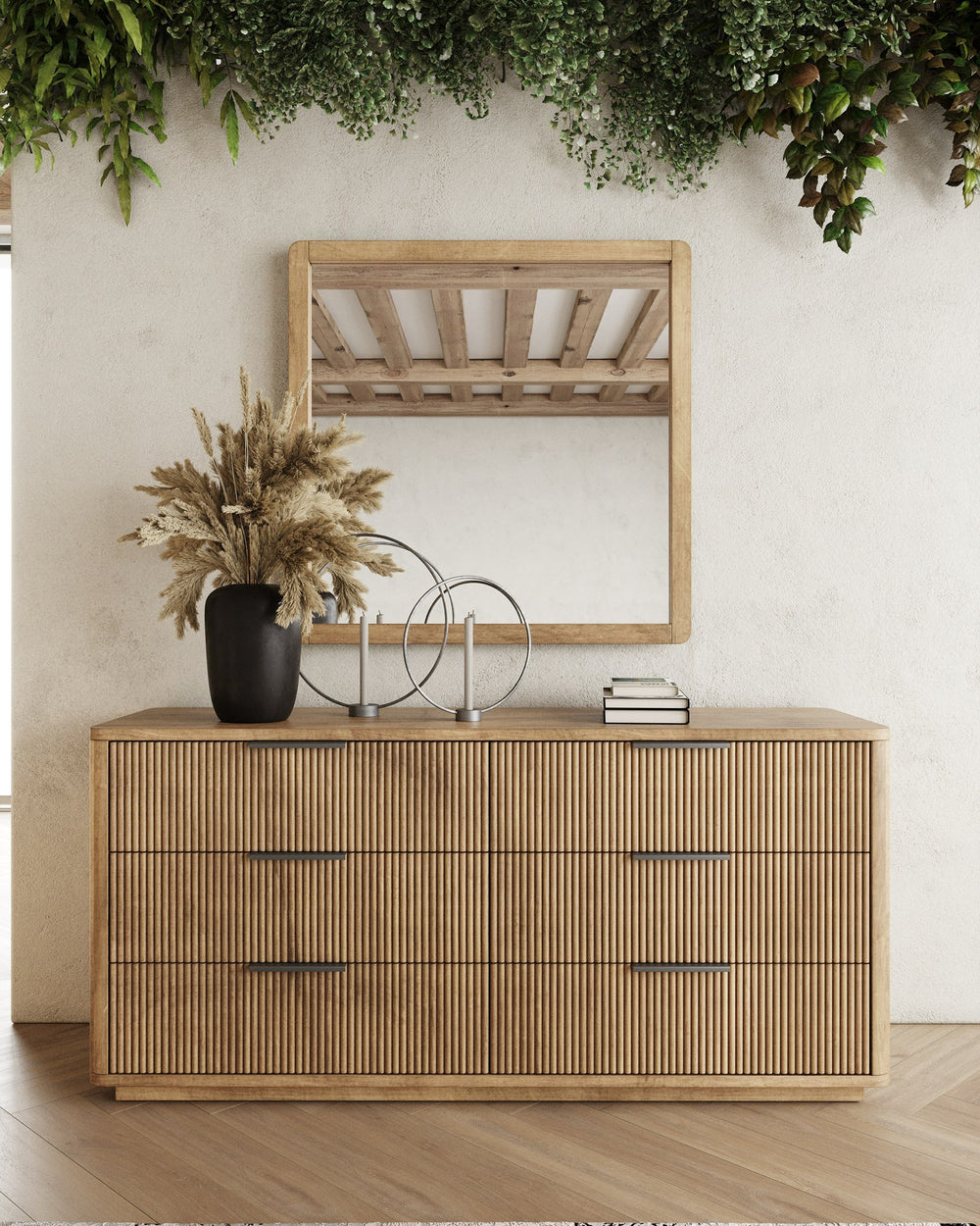 Santa Monica - Modern Natural Oak Bedroom Set - View 4