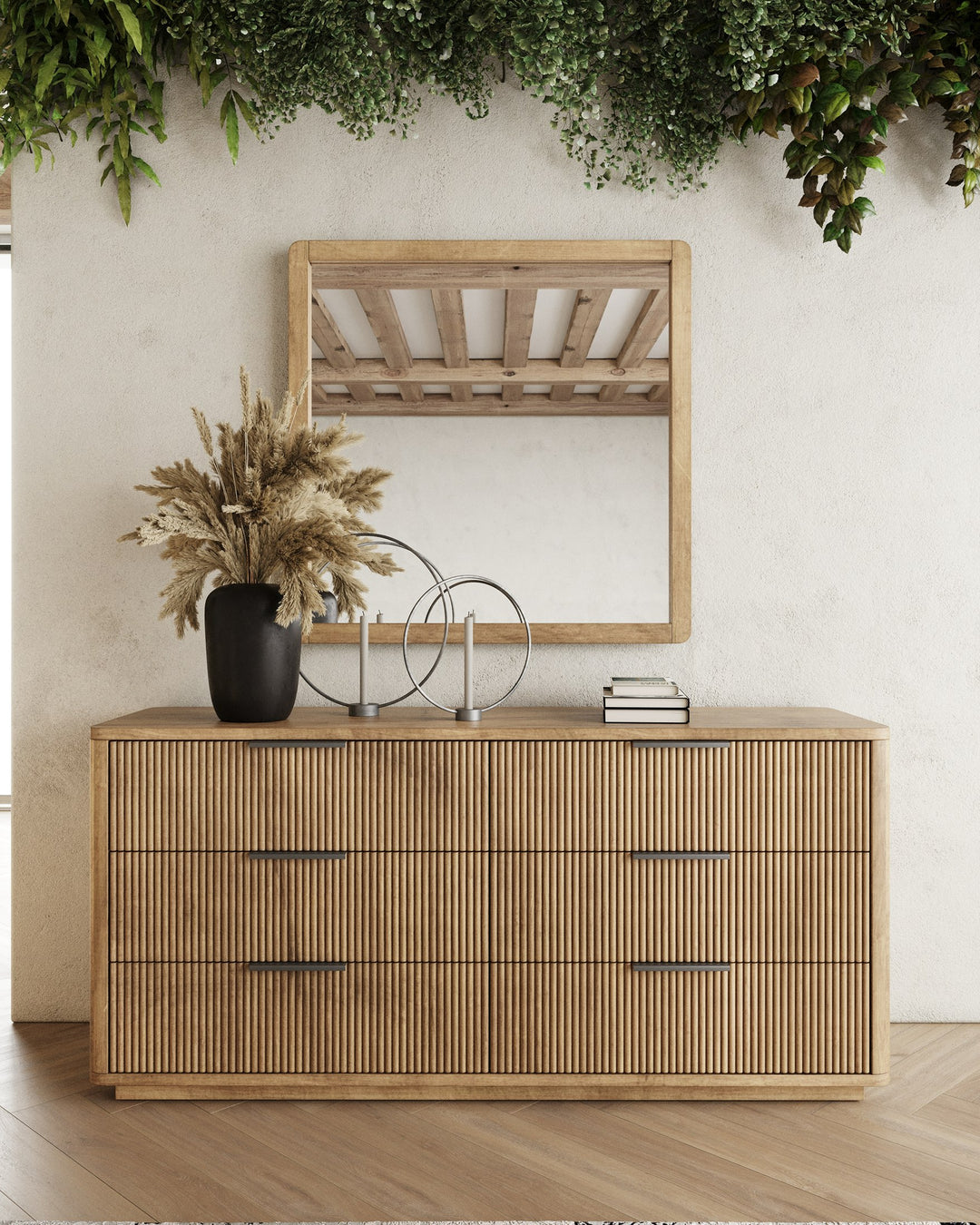 Santa Monica - Modern Natural Oak Bedroom Set