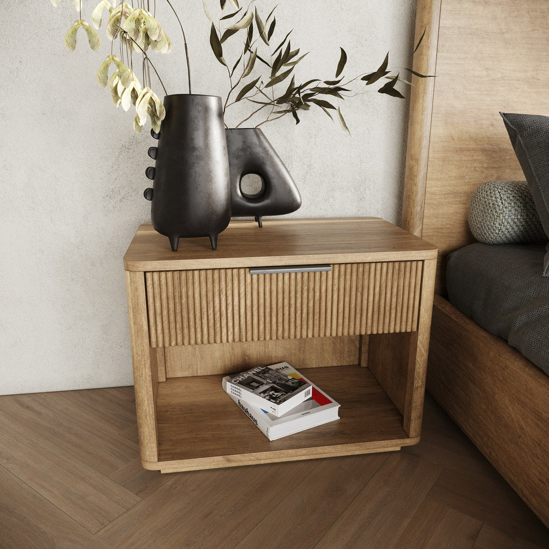 Santa Monica - Modern Natural Oak Bedroom Set