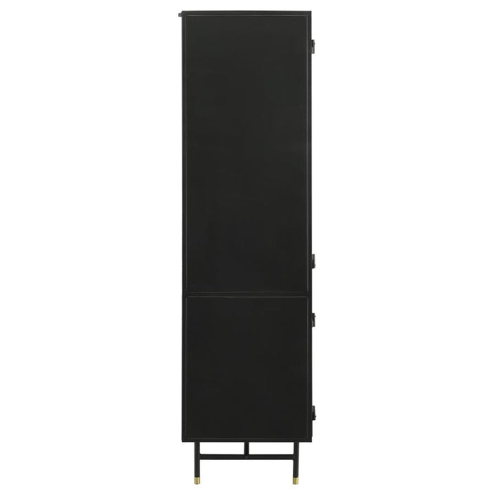 Santiago - 4 Door Metal Tall Storage Cabinet - Matte Black Accent Cabinet modern furniture Contempo Furniture