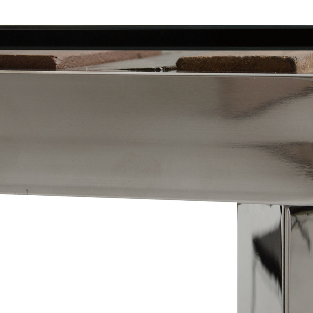 Santiago Modern Rectangular Wood Mosaic Dining Table - View 12