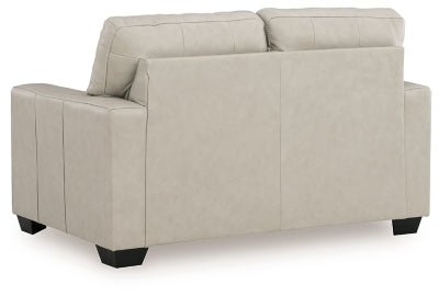 Santorine Loveseat - Beige Stationary Loveseat modern furniture Contempo Furniture