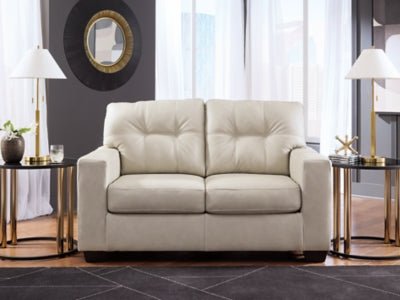 Santorine Loveseat - Beige Stationary Loveseat modern furniture Contempo Furniture