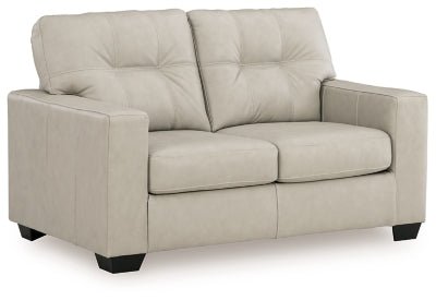 Santorine Loveseat - Beige Stationary Loveseat modern furniture Contempo Furniture