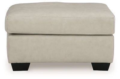 Santorine Ottoman - Beige Upholstered Ottoman modern furniture Contempo Furniture