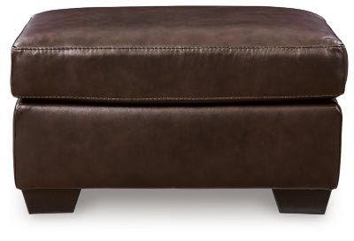 Santorine Ottoman - Dark Brown Upholstered Ottoman modern furniture Contempo Furniture