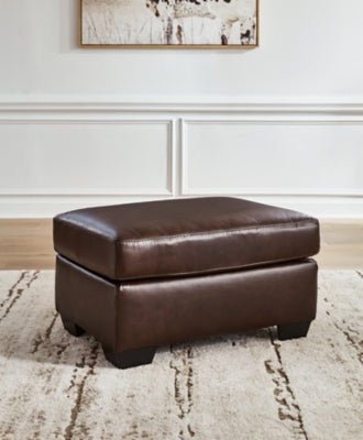 Santorine Ottoman - Dark Brown Upholstered Ottoman modern furniture Contempo Furniture