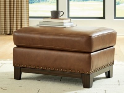 Saonara Ottoman - Light Brown Upholstered Ottoman modern furniture Contempo Furniture