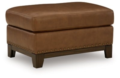 Saonara Ottoman - Light Brown Upholstered Ottoman modern furniture Contempo Furniture