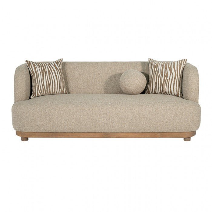 Sarabi Contemporary Sofa with Curved Back – Modern Upholstered Sofa Sofa modern furniture Contempo Furniture