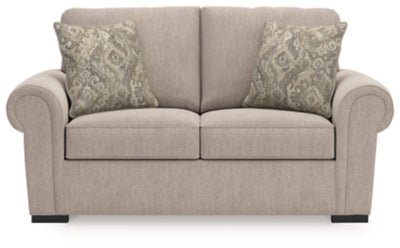 Sararose Loveseat - Beige Stationary Loveseat modern furniture Contempo Furniture