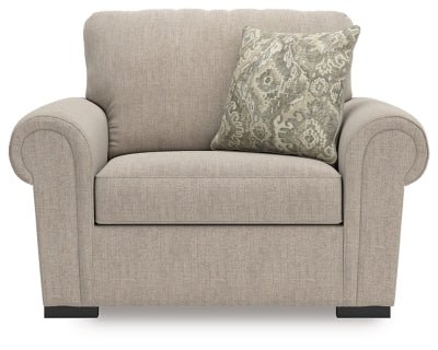 Sararose Oversized Chair - Beige Arm Chair modern furniture Contempo Furniture
