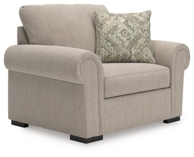 Sararose Oversized Chair - Beige Arm Chair modern furniture Contempo Furniture
