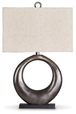 Saria Table Lamp - Dark Gray Table Lamp modern furniture Contempo Furniture