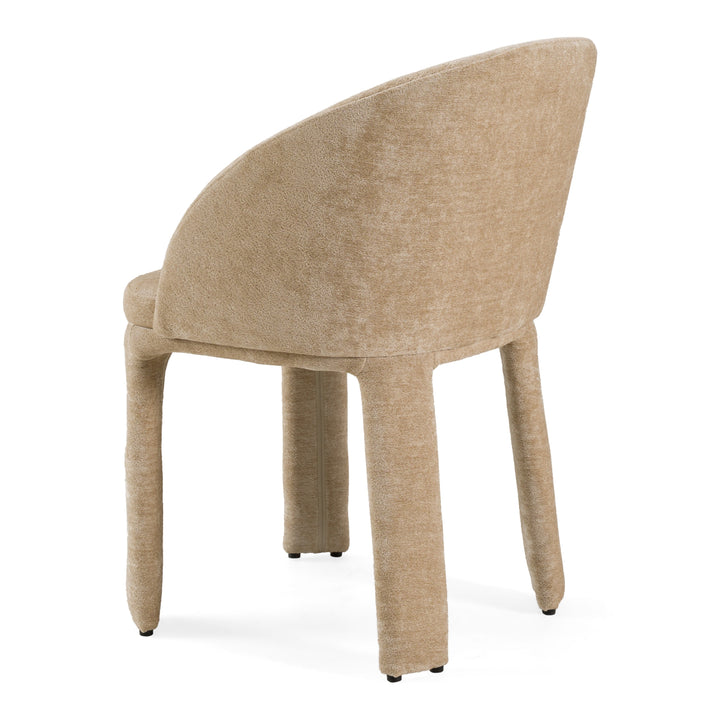 Sarkis  Modern Beige Velvet Dining Chair