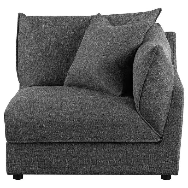 Sasha - Upholstered RAF Chair - Barely Black Stationary Chair modern furniture Contempo Furniture