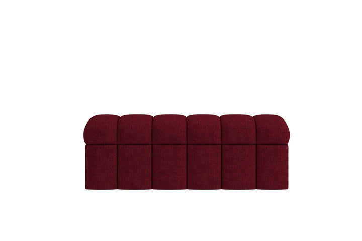 Savage Upholstered Storage Bench in Ruby Chenille Benches modern furniture Contempo Furniture