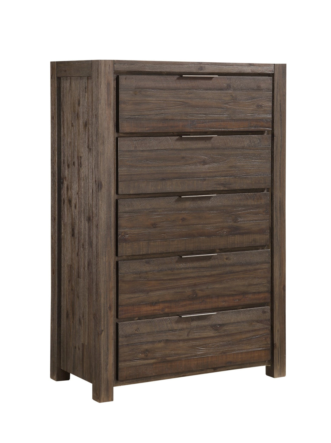 Savanna Five Drawer Solid Wood Chest in Coffee Bean Chest modern furniture Contempo Furniture