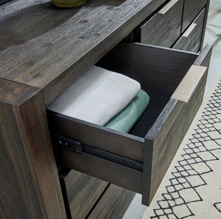 Savanna Seven Drawer Solid Wood Dresser in Coffee Bean Dresser modern furniture Contempo Furniture